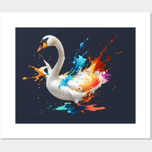 Balanced Libra Swan Posters and Art